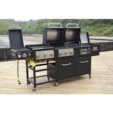 Most people easily get confused while looking for the best indoor or outdoor grill and griddle combo for them because of too many brands and varieties. Outdoor Gourmet Pro Triton Supreme 7 Burner Propane And Charcoal Grill Griddle And Smoker Combo Charcoal Grill Grilling Barbeque Grill