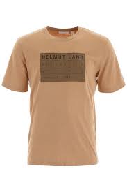 Helmut Lang Graphic Print T Shirt J04hm513 Bisque Italy