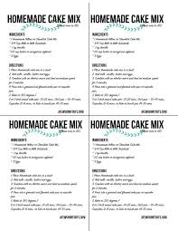 Homemade Cake Mix Recipe Yellow Chocolate Recipe Homemade Cake Mixes Homemade Yellow Cake Cake Mix Recipes