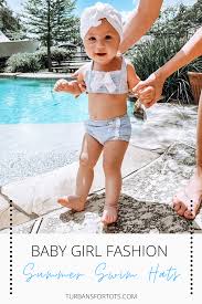 Swim White Sun Hat Flat Bow Baby Sun Hat Baby Swim Turban Etsy Baby Girl Fashion Summer Baby Bow Hats Baby Girl Fashion