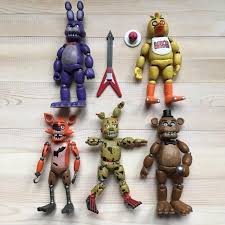 5 Five Nights At Freddy S Action Figures In Fair Shape Some Of The Ball Joint Connectors Have Cracks I Ve Taken A Picture Of Freddy Toys Action Figures Fnaf