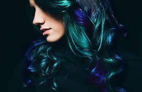 You could do this on dark hair without bleaching, it won't be nearly as light as in the photo but it'll look killer in the sun. Oil Slick Hair Color Turns Dark Locks Into Mermaid Hair
