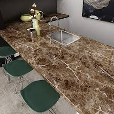 Peel and stick countertops are exactly what they sound like: Livelynine Counter Top Covers Peel And Stick Wallpaper Self Adhesive Marble Wall Paper Roll Kitchen Countertop Marble Adhesive Paper Table Desk Cover Bathroom Vanity Decor Waterproof 15 8 X78 8 Inch Pricepulse