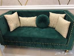 كنب اخضر 4 قطع للبيع