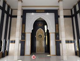 Profil beton desain lengkung untuk ruang tamu. Desain Interior Masjid Di Kota Trenggalek