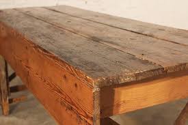 Primitive country table centerpieces ideas for unique decor. Primitive Industrial Farmhouse Style Dining Table Workbench With Wood Vise Leg At 1stdibs