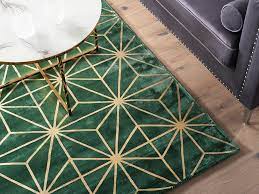 Nepal 160x94 handgeknüpft teppich 90x160 grün geometrisch muster kurzflor a. Teppich Dunkelgrun Gold 140 X 200 Cm Geometrisches Muster Sibel Beliani De