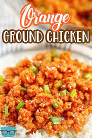 Easy Ground Orange Chicken Recipe In 2021 Orange Chicken Chicken Recipes Recipes