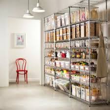 organize using wire shelving