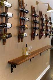 Simple wall mounted wine rack. 18 Wall Mounted Wine Racks Ideas Wine Rack Wine Wine Rack Wall