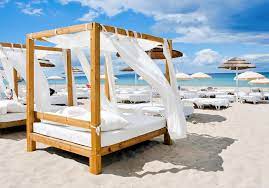 Beds In A Beach Club In Ibiza Spain View Of Some Beds In A Beach Club In A Whi Affiliate Club Ibiza Beds Beach Balearic Islands Ibiza Ibiza Beach