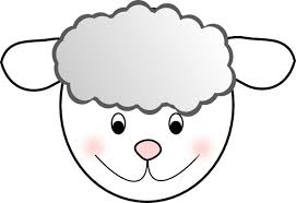 sheep face sheep template sheep mask