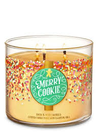 Merry Cookie 3 Wick Candle Bath Body Works Bath And Body Works Bath Body Works Candles Best Smelling Candles