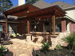 breathtaking outdoor kitchen pergola