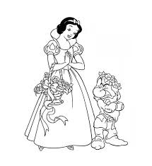 Coloriage princesse disney à imprimer en ligne. 25 Coloriage Blanche Neige Genial Coloriage Blanche Neige Dessin A Colorier Princesse Coloriage