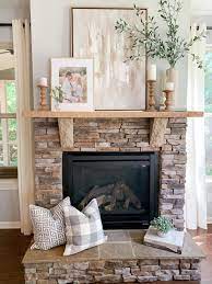 Affordable Home Decor Tour Strawberry Chic Farmhouse Fireplace Decor Farmhouse Mantle Decor Fireplace Mantle Decor