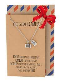 .more, these best friend gifts will lock your friend status in place during her birthday and beyond. Ida Cute Camera Miniature Pendant Necklace For Women Photography Gifts Gifts For Best Friends Selfie Lovers Birthday Gifts For Women Gifts Best Friend Gifts