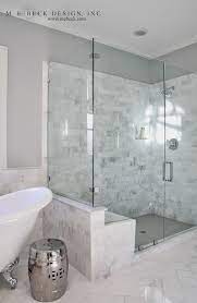 Use my link to create your own website. Carrera Marble Shower Tiles Transitional Bathroom M E Beck Design