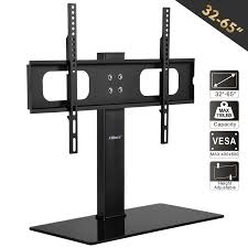 Do you want tall tv stands for flat screen to be a cozy setting that shows your personality? Allieroo Universal Tabletop Tv Stand With Mount Adjustable Height For 32 To 65 Inch Flat Screen Tvs Walmart Com Walmart Com