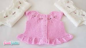 Kiz Bebek Cilek Yelek Modeli Yapilisi Videolu Anlatimli Orguvakti Baby Knitting Patterns Bebek Yelek Orgu