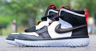 Air Jordan 1 High React Black White Gym Red When You Can Cop The Air Jordan 1 High React Nice Kicks Stile