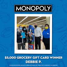 Maybe you would like to learn more about one of these? Jewel Osco Congrats To Debbie P Of Fox Lake On Winning 5 000 In Grocery Gift Cards During Shop Play Win Monopoly Keep Shopping And Collecting Game Tickets For Your Chance To Win