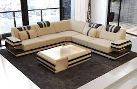 Modern Sectional Fabric Sofa San Antonio L Shape With Led Modern Sofa Living Room Corner Sofa Design Sofa Bed Design