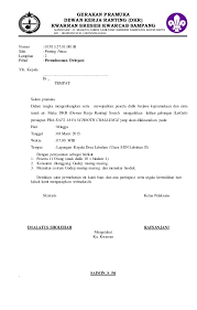 Apalagi bila anda sudah berkeluarga dan anda adalah seorang suami. Surat Permohonan Delegasi