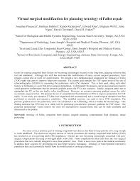 PDF) Virtual surgical modification for planning tetralogy of Fallot repair