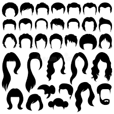 Hair Silhouettes Woman And Man Hairstyle Sponsored Silhouettes Hair Woman Hairstyle Man Ad In 2020 Cartoon Hair Hair Clipart Hair Vector