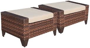 One of the most interesting qualities of these covers is that it comes with an inner pvc coating blocking out any sort of water invasion. Amazon Com Sunsitt 2 Pieces Patio Furniture Ottoman Outdoor Wicker Footstool With Beige Cushion Waterproof Furniture Cover Kitchen Dining
