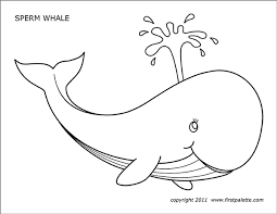 Customize the letters by coloring with markers or pencils. Whale Free Printable Templates Coloring Pages Firstpalette Com