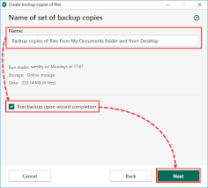 How To Create A Backup Copy Of Files In Kaspersky Security Cloud 20