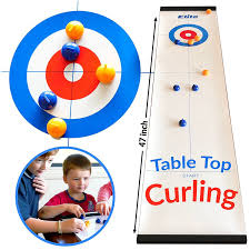 Elite Table Top Curling Game Christmasgamesforadults Family Games For Kids Fun Games For Kids Curling Game