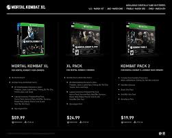 Also coinciding with the release of the pc port of mortal kombat xl was a balance patch affecting most of the 33 characters in the roster in all three of . Mortal Kombat Xl And New Dlc S Pricing Confirmed Gamespot