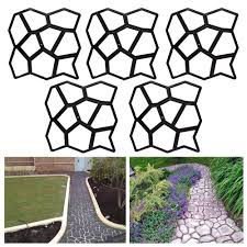 5x Diy Pflasterform Betonpflaster Giessform Schablone Schalungsform Garten Gehweg Garten Terrasse Landschaftsbau Terrass Betonpflaster Garten Beton Gehweg