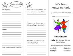 5 dance around the world samba is a lively, rhythmical dance of brazilian origin in 2/4 time danced under the samba music. Let S Dance Around The World Trifold Into Reading 4th Grade Module 5 Week 2