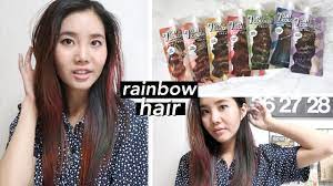 Missha 7 days coloring hair treatment | riahloves. Dyeing My Hair Rainbow Missha S 7 Days Coloring Hair Treatment Youtube