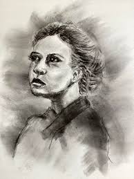 Sketching from Carol's living room with fellow artists