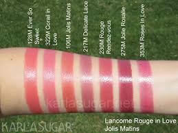 For My Lips Lancome Lipstick Lancome Lipstick Swatches Lancome