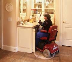 The perfect height for towel bars and hooks. Photo Albums Easy Access Housing Easter Seals Handicap Bathroom Handicap Bathroom Design Accessible Kitchen