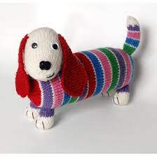 Flat knit dog sweater free pattern. Dave The Stash Busting Dachshund Knit Flat In The Round Versions Knitting Pattern By Penny Connor