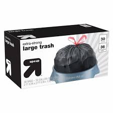 Hefty recycling bags, clear, 30 gallon, 36 count. Large Drawstring Trash Bags 30 Gallon 36ct Up Up Target