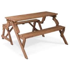 Two In One Convertible Bench And Picnic Table Folding Picnic Table Wooden Picnic Tables Picnic Table