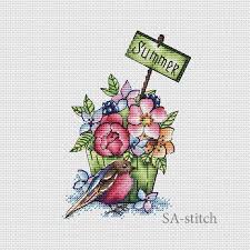 cross stitch pattern summer cake pdf instant etsy in 2021 cross stitch fruit sweet cross stitch cross stitch