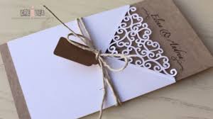 Partecipazioni nozze, tre idee fai da te con lo scrapbooking. Diy Shabby Chic Wedding Invitation Card Partecipazione Matrimonio Fai Da Te Shabby 7 Youtube