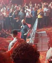 The venue manager of sydney's enmore theatre says relentless rain and excessive water led to the collapse of part of the floor at . Yuvqo Jajazkkm