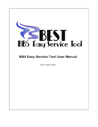 I have forgot my security code, please and please help me out i am in trouble . Bb5 Easy Service Tool User Manual Manualzz