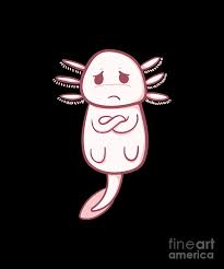 The images above represents how your finished drawing is going to look and the steps. Sad Axolotl Crossed Arms Drawing By Noirty Designs