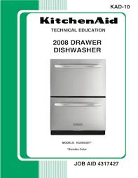 To repair, open the dishwasher door and pull out the lower dishrack. Kitchenaid Dishwasher Service Manual Download